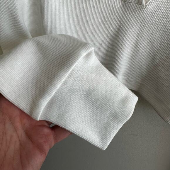 Tiger Mist Renera Cropped Polo Top White S - Picture 4 of 11